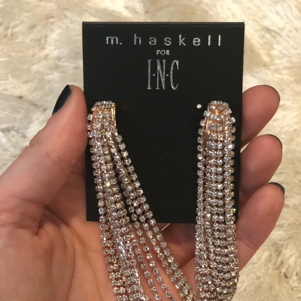 Dramatic Sparkling Earrings - image 3